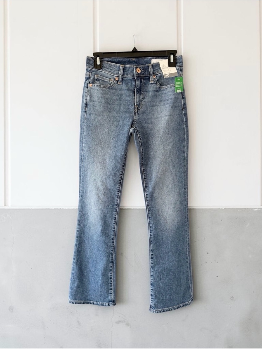 GAP Baby Boot Mid Rise Stretch Blue Jeans Women's Size 26/2 Petite